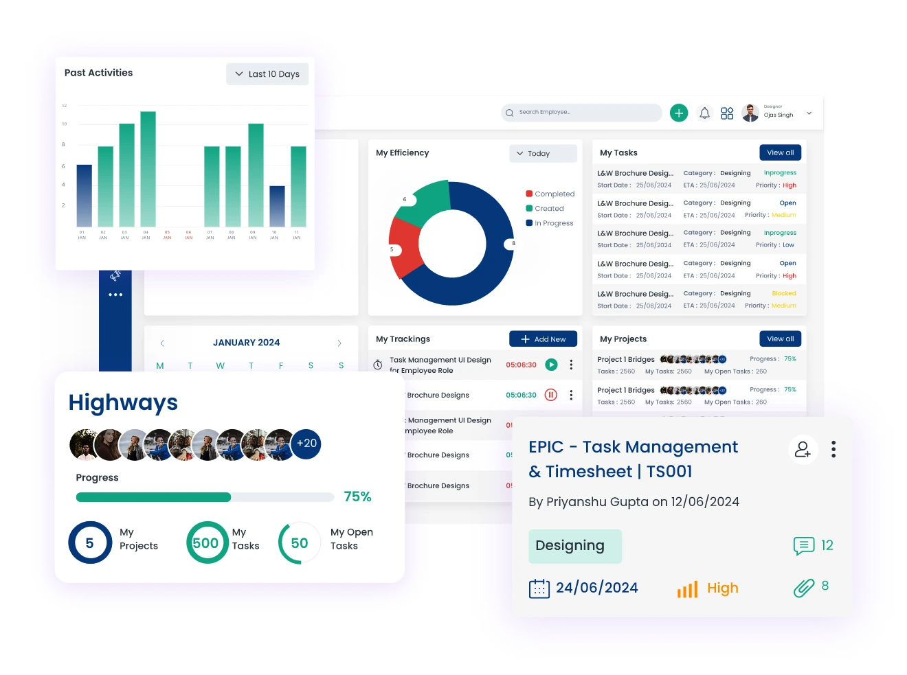 Task Management System UI